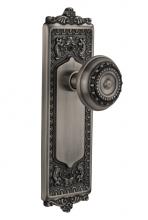 Nostalgic Warehouse 704373 - Nostalgic Warehouse Egg & Dart Plate Passage Meadows Door Knob in Antique Pewter