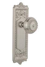 Nostalgic Warehouse 704550 - Nostalgic Warehouse Egg & Dart Plate Passage Meadows Door Knob in Satin Nickel