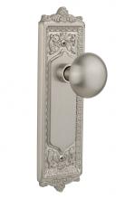 Nostalgic Warehouse 704582 - Nostalgic Warehouse Egg & Dart Plate Passage New York Door Knob in Satin Nickel