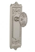 Nostalgic Warehouse 704624 - Nostalgic Warehouse Egg & Dart Plate Passage Victorian Door Knob in Satin Nickel