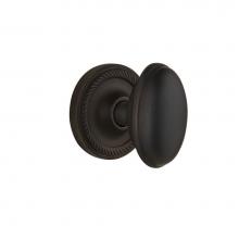 Nostalgic Warehouse 704664 - Nostalgic Warehouse Rope Rosette Privacy Homestead Door Knob in Oil-Rubbed Bronze