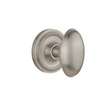 Nostalgic Warehouse 704670 - Nostalgic Warehouse Rope Rosette Passage Homestead Door Knob in Satin Nickel