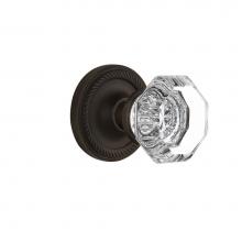 Nostalgic Warehouse 704692 - Nostalgic Warehouse Rope Rosette Privacy Waldorf Door Knob in Oil-Rubbed Bronze