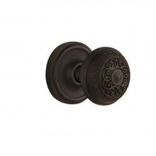 Nostalgic Warehouse 704733 - Nostalgic Warehouse Classic Rosette Privacy Egg & Dart Door Knob in Oil-Rubbed Bronze