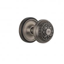 Nostalgic Warehouse 704734 - Nostalgic Warehouse Classic Rosette Privacy Egg & Dart Door Knob in Antique Pewter