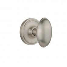 Nostalgic Warehouse 704743 - Nostalgic Warehouse Classic Rosette Privacy Homestead Door Knob in Satin Nickel