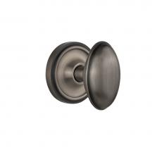 Nostalgic Warehouse 704749 - Nostalgic Warehouse Classic Rosette Passage Homestead Door Knob in Antique Pewter