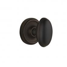 Nostalgic Warehouse 704751 - Nostalgic Warehouse Classic Rosette Passage Homestead Door Knob in Oil-Rubbed Bronze