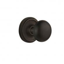 Nostalgic Warehouse 704779 - Nostalgic Warehouse Classic Rosette Privacy New York Door Knob in Oil-Rubbed Bronze