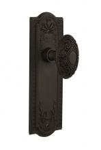 Nostalgic Warehouse 704803 - Nostalgic Warehouse Meadows Plate Passage Victorian Door Knob in Oil-Rubbed Bronze