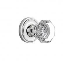 Nostalgic Warehouse 704826 - Nostalgic Warehouse Classic Rosette Passage Waldorf Door Knob in Bright Chrome