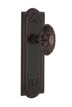 Nostalgic Warehouse 705001 - Nostalgic Warehouse Meadows Plate Passage Victorian Door Knob in Timeless Bronze