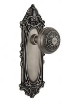 Nostalgic Warehouse 705053 - Nostalgic Warehouse Victorian Plate Passage Egg & Dart Door Knob in Antique Pewter