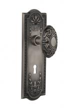 Nostalgic Warehouse 705104 - Nostalgic Warehouse Meadows Plate with Keyhole Passage Victorian Door Knob in Antique Pewter