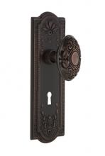 Nostalgic Warehouse 705108 - Nostalgic Warehouse Meadows Plate with Keyhole Passage Victorian Door Knob in Timeless Bronze