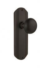 Nostalgic Warehouse 705352 - Nostalgic Warehouse Deco Plate Passage New York Door Knob in Oil-Rubbed Bronze