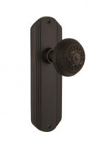 Nostalgic Warehouse 705435 - Nostalgic Warehouse Deco Plate Passage Egg & Dart Door Knob in Oil-Rubbed Bronze