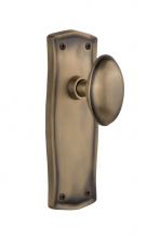 Nostalgic Warehouse 705513 - Nostalgic Warehouse Prairie Plate Passage Homestead Door Knob in Antique Brass