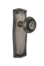 Nostalgic Warehouse 705556 - Nostalgic Warehouse Prairie Plate Passage Meadows Door Knob in Antique Pewter