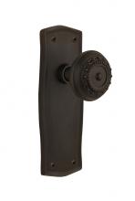 Nostalgic Warehouse 705557 - Nostalgic Warehouse Prairie Plate Passage Meadows Door Knob in Oil-Rubbed Bronze