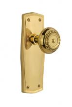 Nostalgic Warehouse 705558 - Nostalgic Warehouse Prairie Plate Passage Meadows Door Knob in Polished Brass