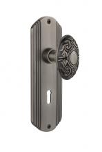 Nostalgic Warehouse 705586 - Nostalgic Warehouse Deco Plate with Keyhole Passage Victorian Door Knob in Antique Pewter