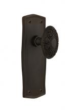 Nostalgic Warehouse 705605 - Nostalgic Warehouse Prairie Plate Passage Victorian Door Knob in Oil-Rubbed Bronze