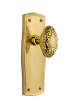 Nostalgic Warehouse 705606 - Nostalgic Warehouse Prairie Plate Passage Victorian Door Knob in Polished Brass