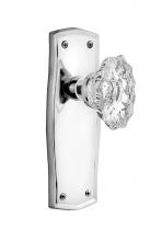 Nostalgic Warehouse 705996 - Nostalgic Warehouse Prairie Plate Privacy Chateau Door Knob in Bright Chrome