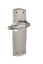 Nostalgic Warehouse 706032 - Nostalgic Warehouse Prairie Plate Passage Parlor Lever in Satin Nickel