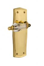 Nostalgic Warehouse 706040 - Nostalgic Warehouse Prairie Plate Privacy Parlor Lever in Polished Brass