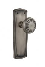 Nostalgic Warehouse 706074 - Nostalgic Warehouse Prairie Plate Passage Deco Door Knob in Antique Pewter