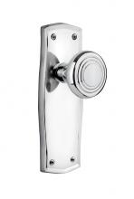 Nostalgic Warehouse 706075 - Nostalgic Warehouse Prairie Plate Passage Deco Door Knob in Bright Chrome