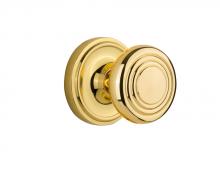 Nostalgic Warehouse 707048 - Nostalgic Warehouse Classic Rosette Passage Deco Door Knob in Polished Brass