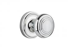 Nostalgic Warehouse 707067 - Nostalgic Warehouse Classic Rosette Privacy Deco Door Knob in Bright Chrome