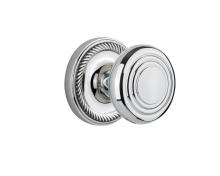 Nostalgic Warehouse 707276 - Nostalgic Warehouse Rope Rosette Passage Deco Door Knob in Bright Chrome