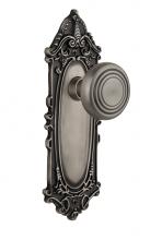 Nostalgic Warehouse 707334 - Nostalgic Warehouse Victorian Plate Passage Deco Door Knob in Antique Pewter