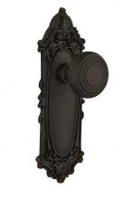 Nostalgic Warehouse 707335 - Nostalgic Warehouse Victorian Plate Passage Deco Door Knob in Oil-Rubbed Bronze