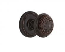 Nostalgic Warehouse 707857 - Nostalgic Warehouse Rope Rosette Passage Egg & Dart Door Knob in Timeless Bronze