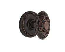 Nostalgic Warehouse 707866 - Nostalgic Warehouse Rope Rosette Passage Victorian Door Knob in Timeless Bronze