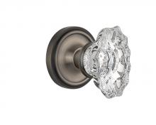 Nostalgic Warehouse 708375 - Nostalgic Warehouse Classic Rosette Passage Chateau Door Knob in Antique Pewter