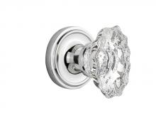 Nostalgic Warehouse 708376 - Nostalgic Warehouse Classic Rosette Passage Chateau Door Knob in Bright Chrome