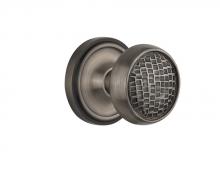 Nostalgic Warehouse 708383 - Nostalgic Warehouse Classic Rosette Passage Craftsman Door Knob in Antique Pewter