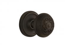 Nostalgic Warehouse 708405 - Nostalgic Warehouse Classic Rosette Passage Egg & Dart Door Knob in Oil-Rubbed Bronze