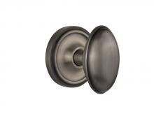 Nostalgic Warehouse 708411 - Nostalgic Warehouse Classic Rosette Passage Homestead Door Knob in Antique Pewter