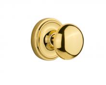 Nostalgic Warehouse 708434 - Nostalgic Warehouse Classic Rosette Passage New York Door Knob in Polished Brass