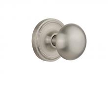 Nostalgic Warehouse 708435 - Nostalgic Warehouse Classic Rosette Passage New York Door Knob in Satin Nickel