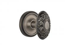 Nostalgic Warehouse 708479 - Nostalgic Warehouse Classic Rosette Passage Victorian Door Knob in Antique Pewter