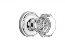 Nostalgic Warehouse 708487 - Nostalgic Warehouse Classic Rosette Passage Waldorf Door Knob in Bright Chrome