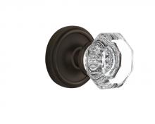 Nostalgic Warehouse 708488 - Nostalgic Warehouse Classic Rosette Passage Waldorf Door Knob in Oil-Rubbed Bronze